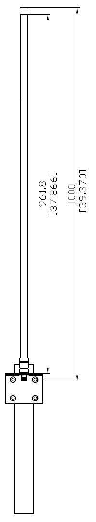 ALLNET - Antenne 868MHz 7.3dbi N-Female Omnidirectional/Rundstrahl ANT-868-7 - Omnidirektional-1