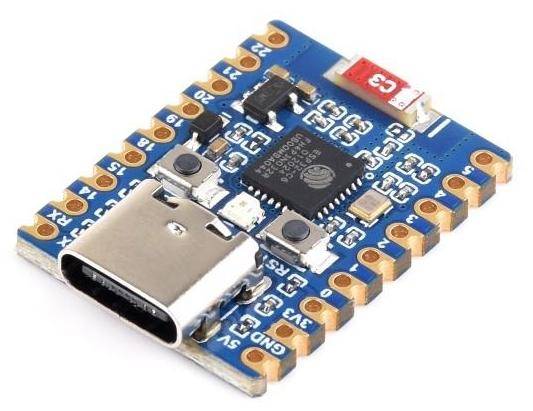 Waveshare ESP32-C6-Mini, 32-Bit RISC-V Dual-Core 160MHz, WiFi 6, BT5, 4MB Flash, ohne Header-0
