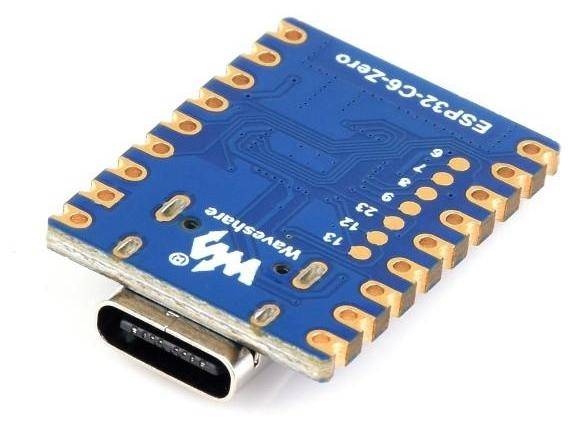Waveshare ESP32-C6-Mini, 32-Bit RISC-V Dual-Core 160MHz, WiFi 6, BT5, 4MB Flash, ohne Header-1