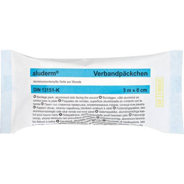 aluderm Verbandpäckchen, klein, mit Wundkompresse, 300x6cm, 5/VE