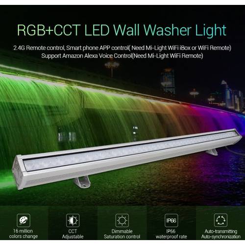 Synergy 21 LED Wallwasher 48W RGB+CCT IP66*Milight/Miboxer*
