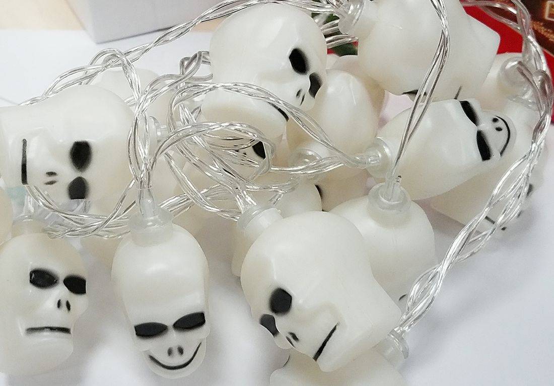 Synergy 21 LED Halloween fairy lights 2m Skull-0
