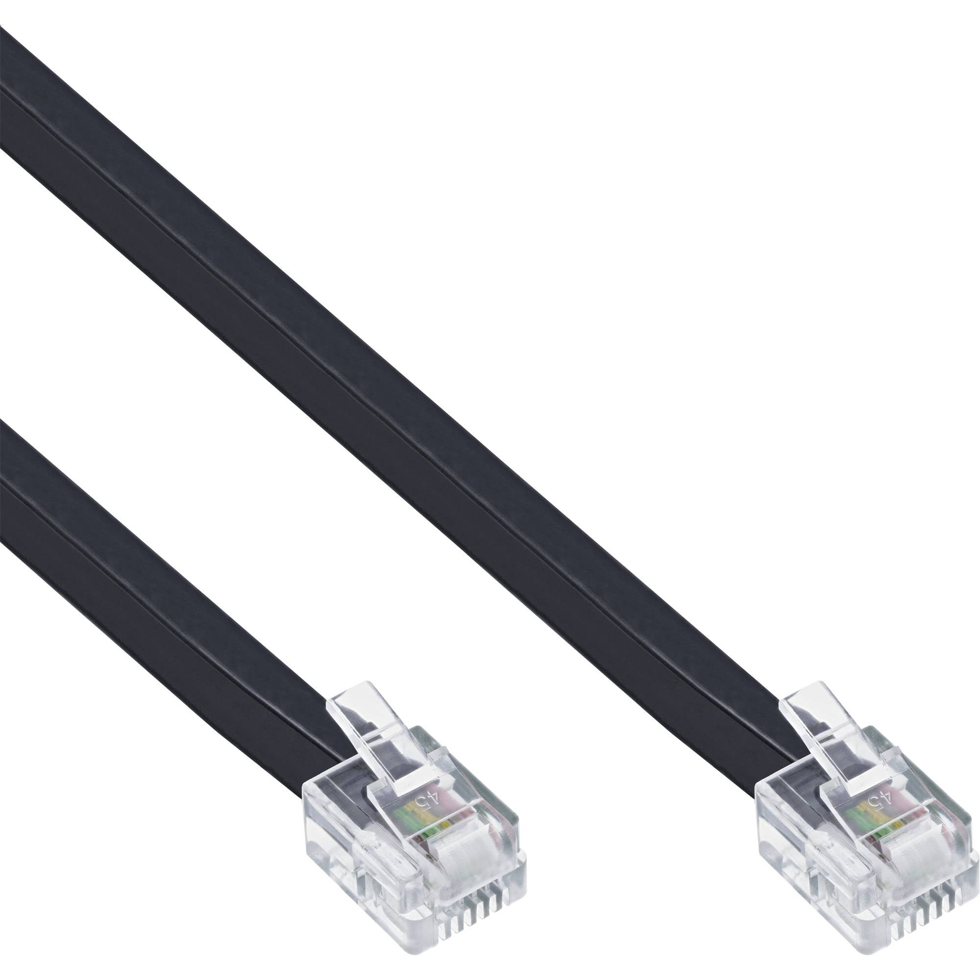 InLine® Modularkabel, RJ12, Stecker / Stecker, 6adrig, 6P6C, 1m-0