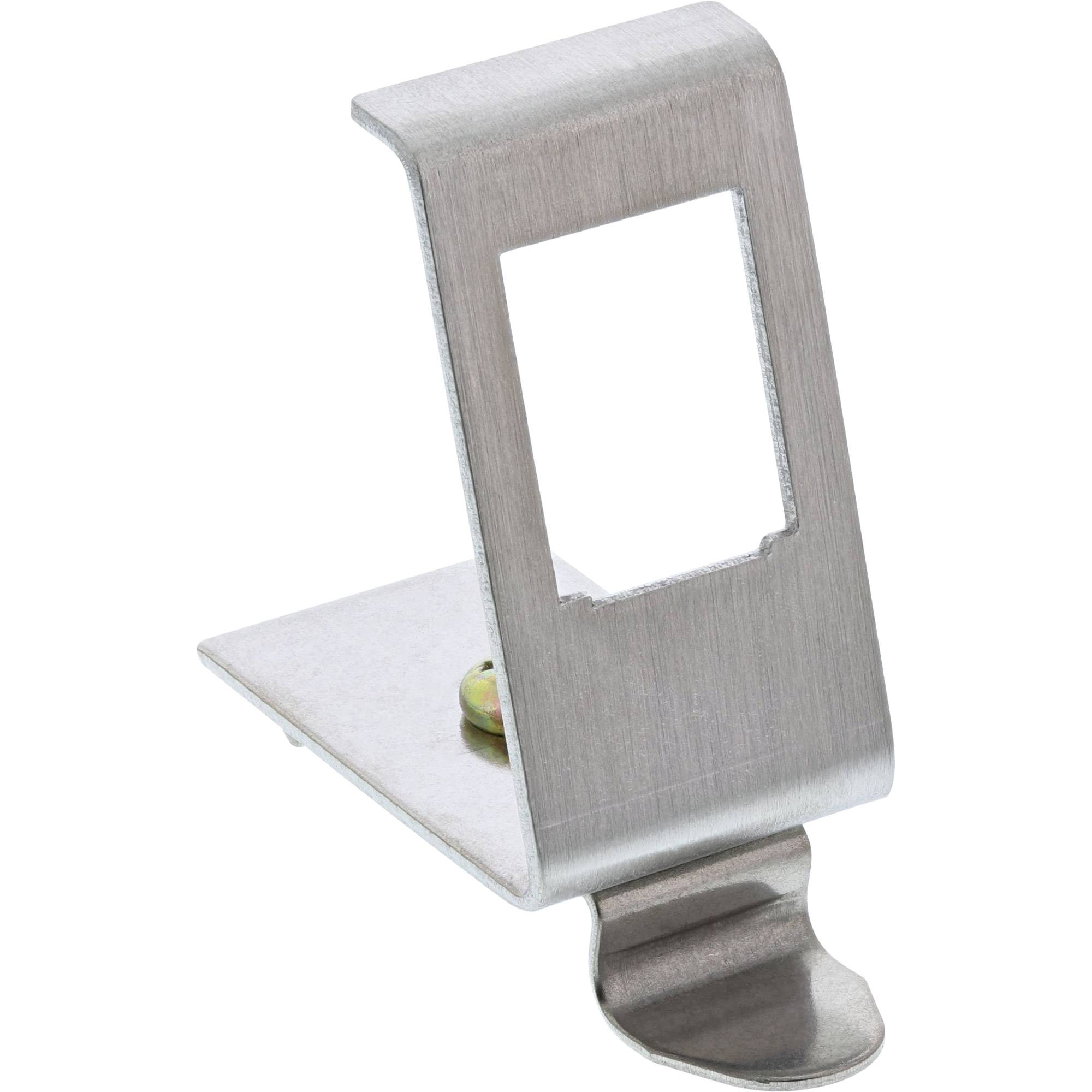 InLine® Keystone SNAP-In Metall-Modulhalter, 1-fach für Hutschiene-0