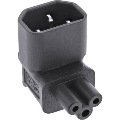 InLine® Netzadapter IEC 60320 C14 / C5, oben/unten gewinkelt, 3pol. Kaltgeräte-0
