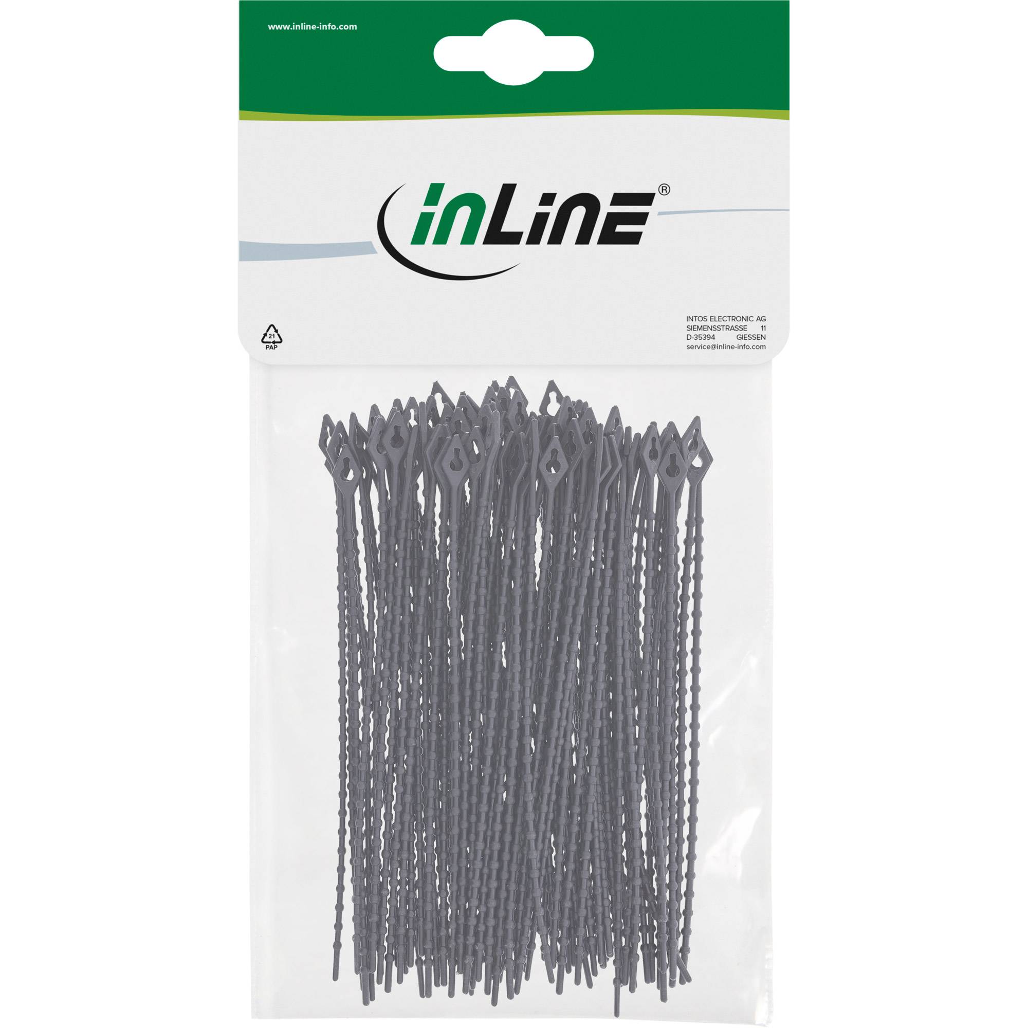 InLine® Kabelbinder Kugelbinder schwarz, Länge 100mm, 100 Stück-4