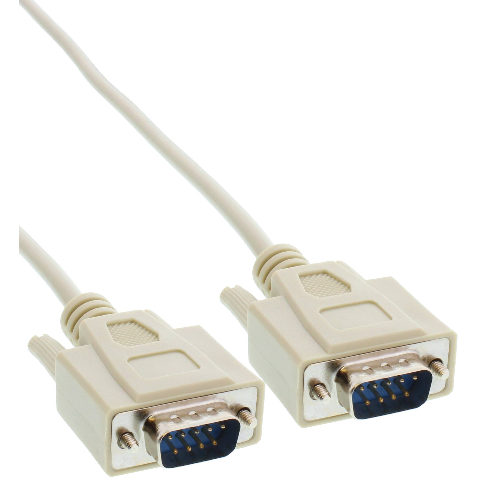 InLine® Serielles Kabel, 9pol Stecker / Stecker, vergossen, 1:1 belegt, 2m-0