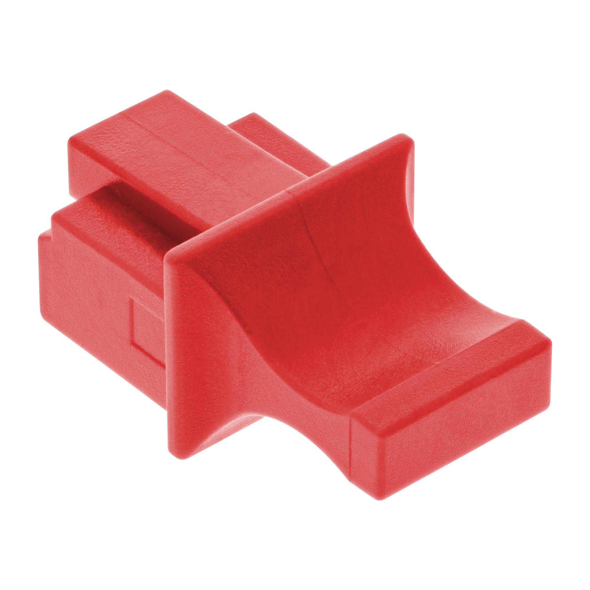 INLINE - Staubschutz - für RJ45 Buchse - rot 100er Pack-2