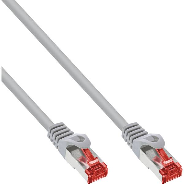 30er Bulk-Pack InLine® Patchkabel, S/FTP (PiMf), Cat.6, PVC, CCA, grau, 3m Kabel Patchkabel RJ45