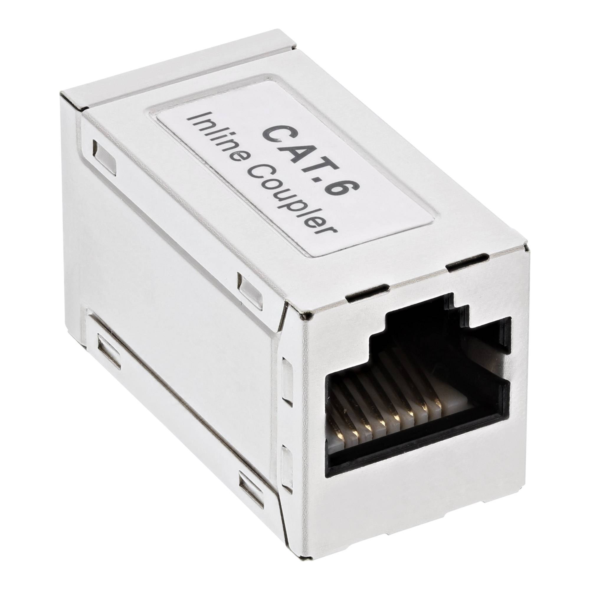 InLine® Patchkabelkupplung Metall Cat.6, 2x RJ45 Buchse, geschirmt-0