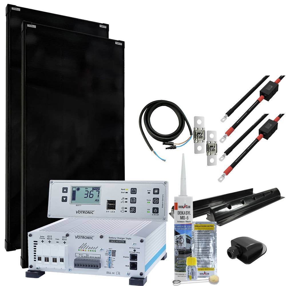 Offgridtec mTriple Wohnmobil Solaranlage mit 2 x 180W 45/30/350 VBCS Triple Charger und 5748 VPC Jupiter Kombipanel-0