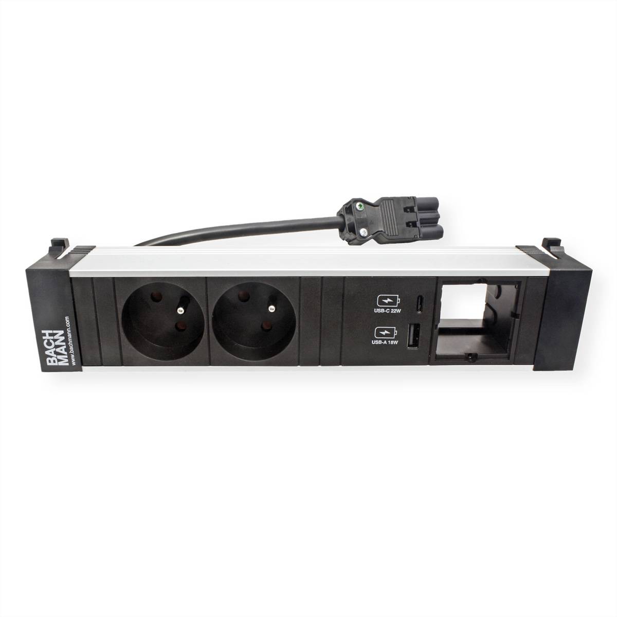BACHMANN POWER FRAME M 2xUTE 1xCM 1xUSB A/C 22W 0,2m GST18-3