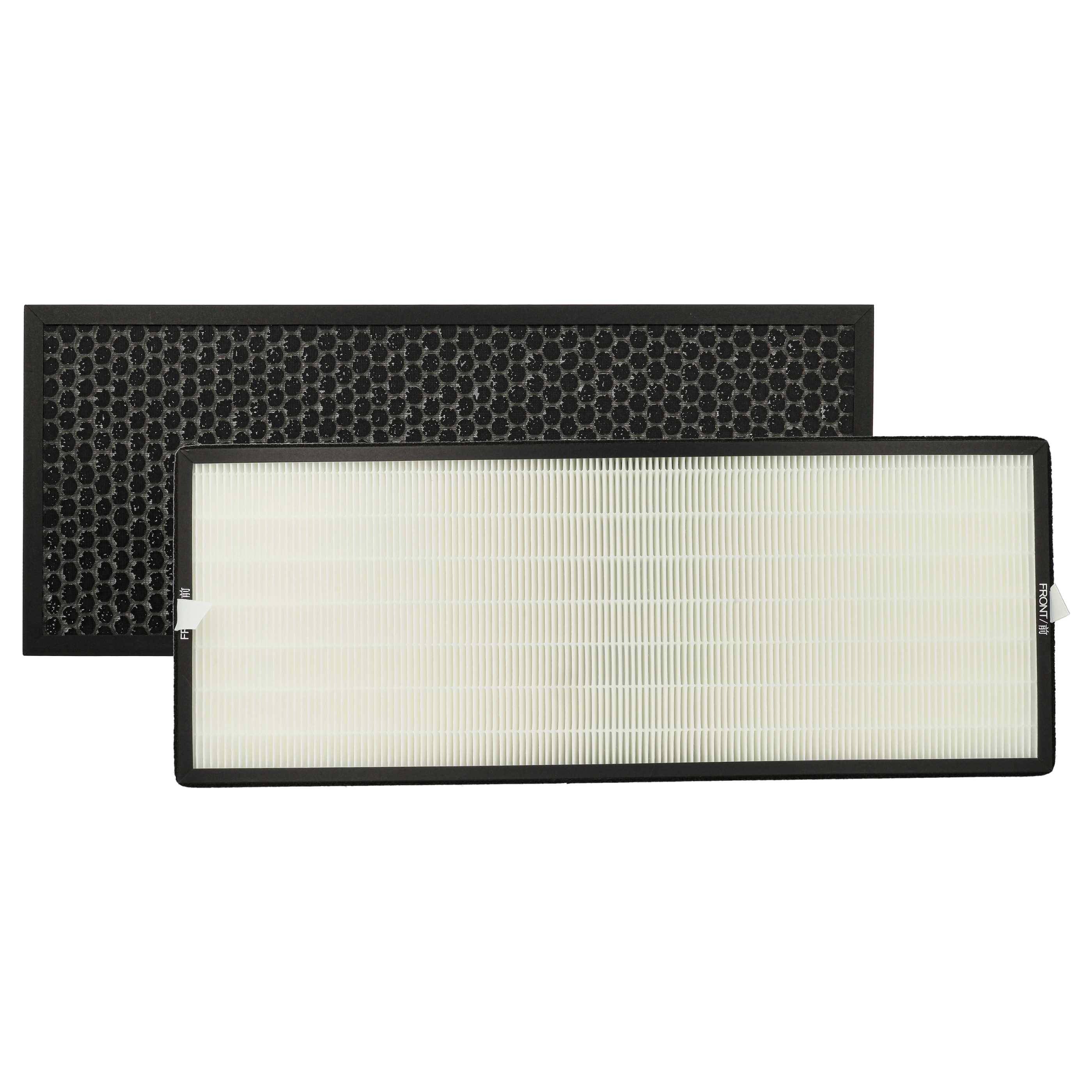 vhbw 2-teiliges Filter-Set kompatibel mit Rowenta Intense Pure Air XL PU6010, PU6020, PU6015 Luftreiniger - HEPA-Filter-0