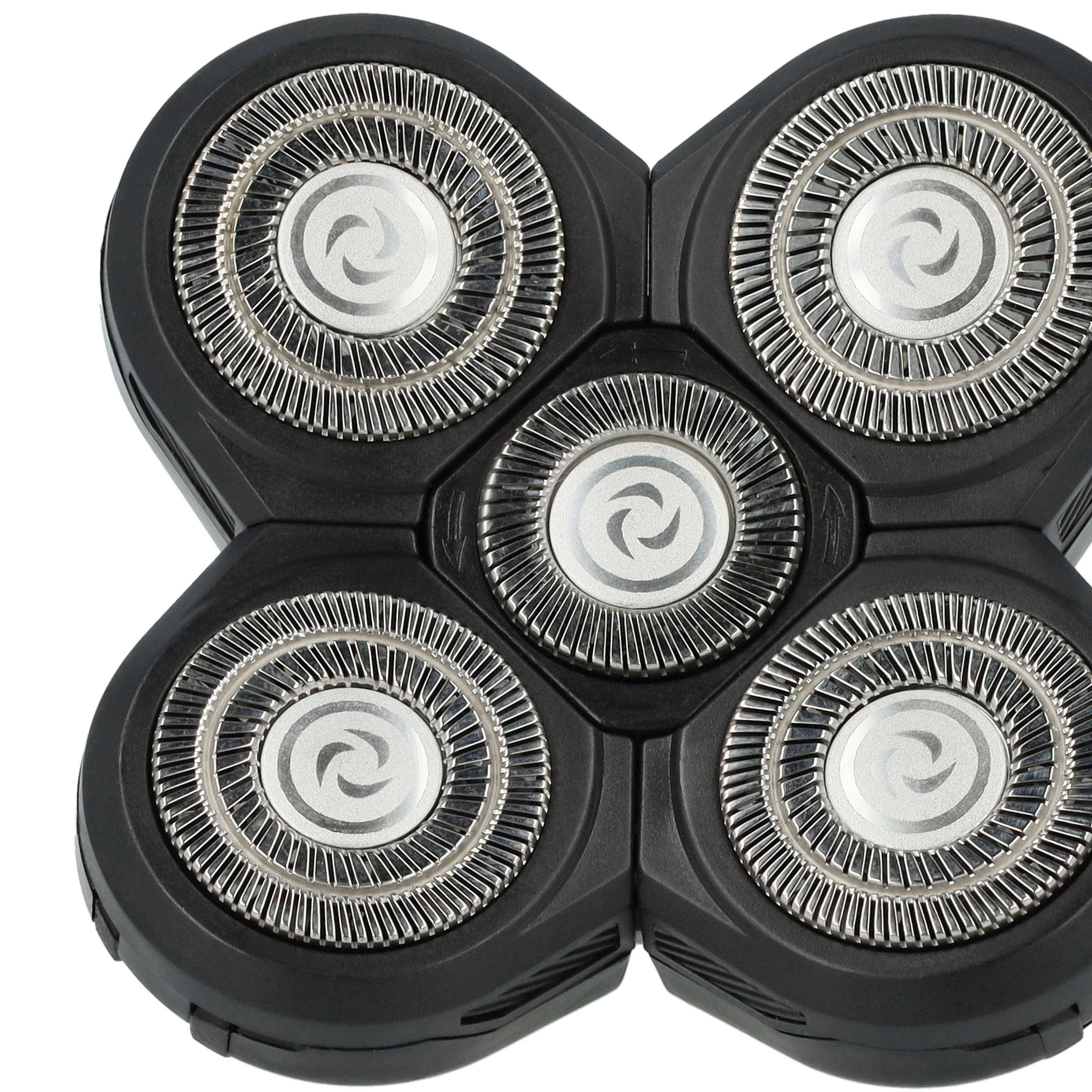 vhbw 2x Ersatz-Scherköpfe kompatibel mit Philips Arcitec 1000 Serie Elektrorasierer, Schwarz-4