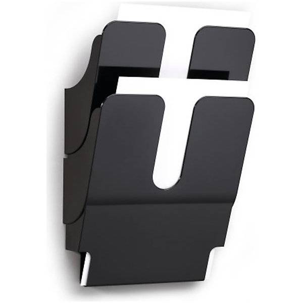 Formularablage FLEXIPLUS für Wandmontage inkl. Schrauben und Dübel 2 DIN A4 hoch schwarz. Durable | Hunke &-0