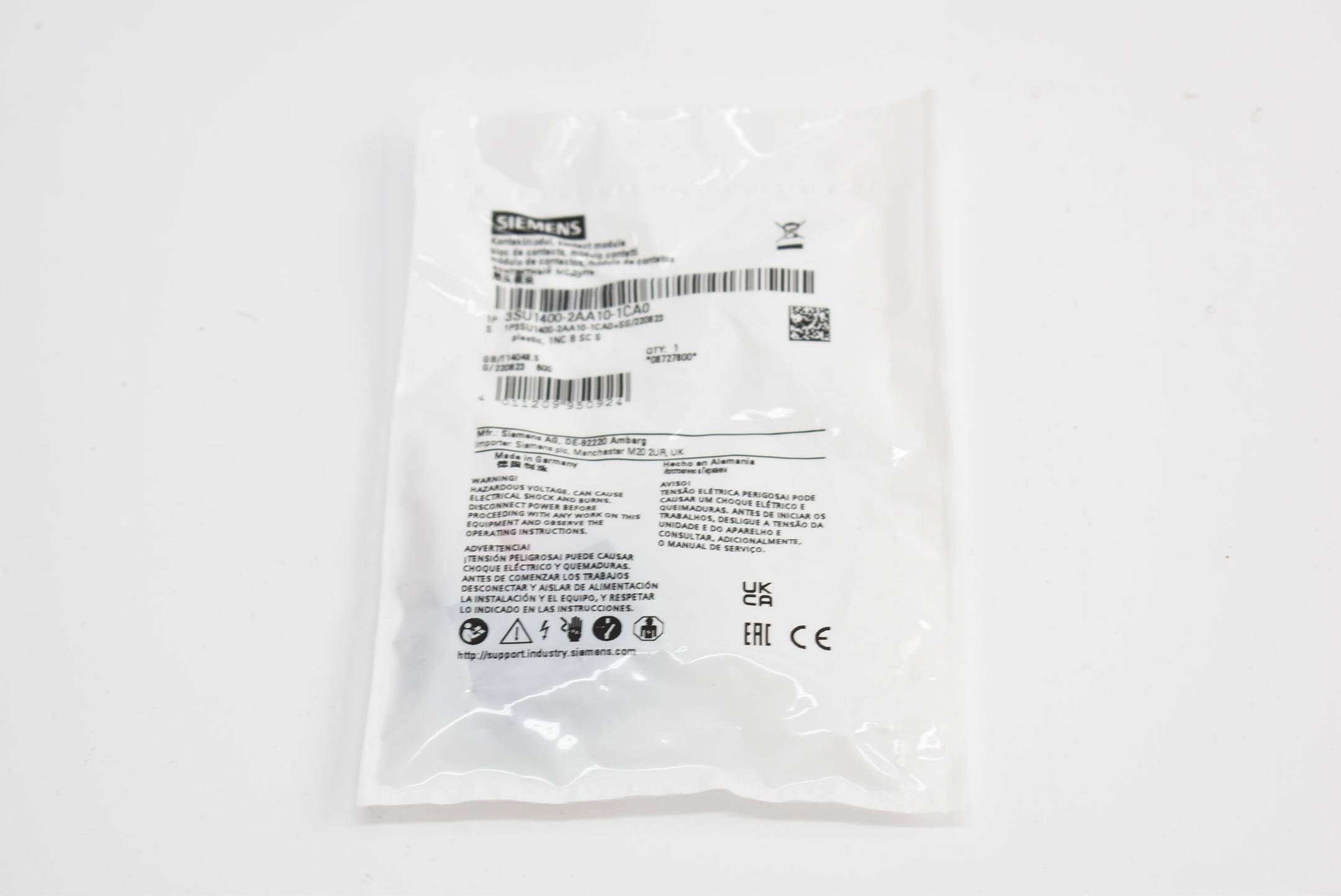 Siemens Siemens 3SU1400-2AA10-1CA0 Siemens 3SU1400-2AA10-1CA0 New