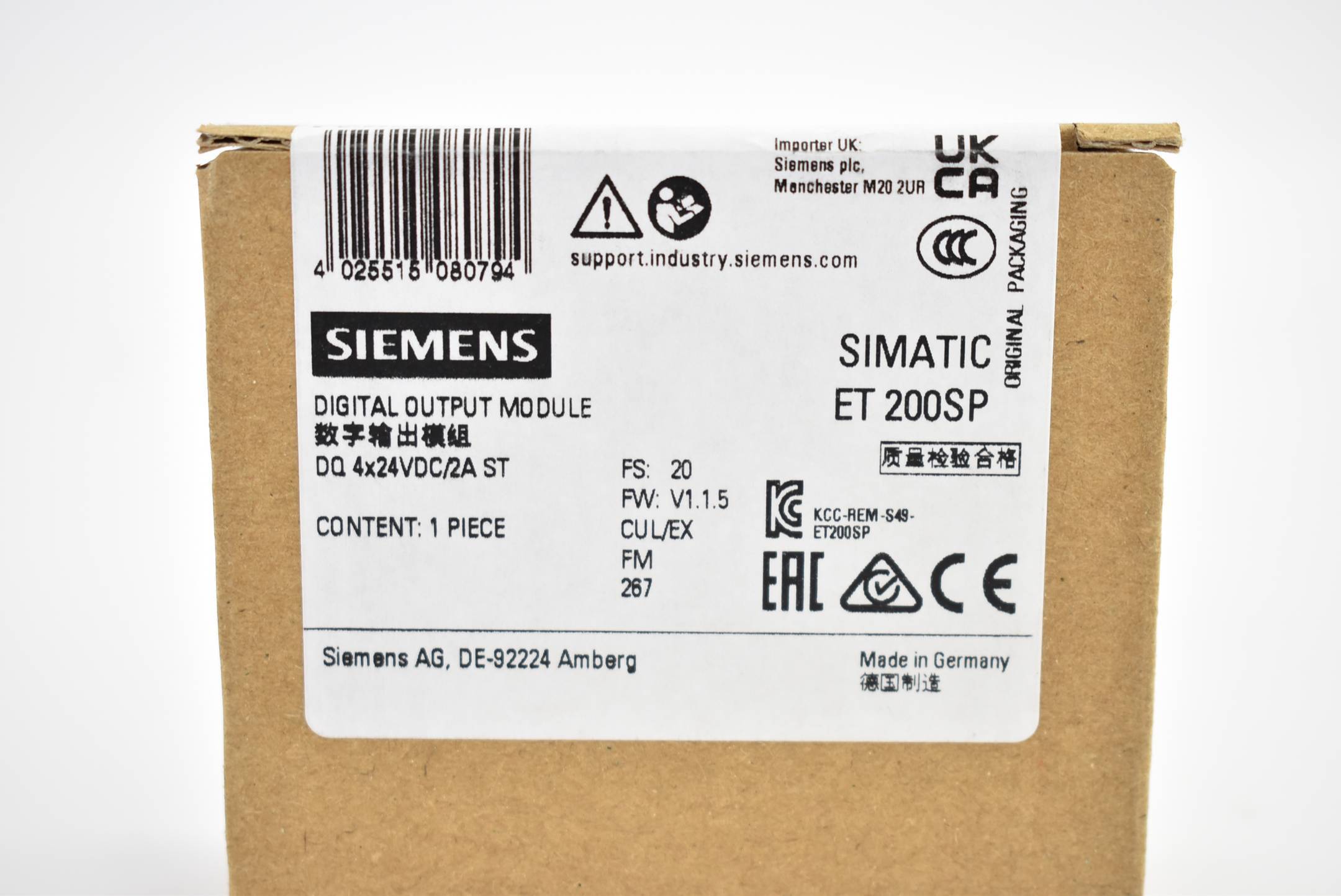 Siemens 6ES7132-6BD20-0BA0 - Innenraum - Mehrfarbig - Deutschland - 37 g - 65 mm-1