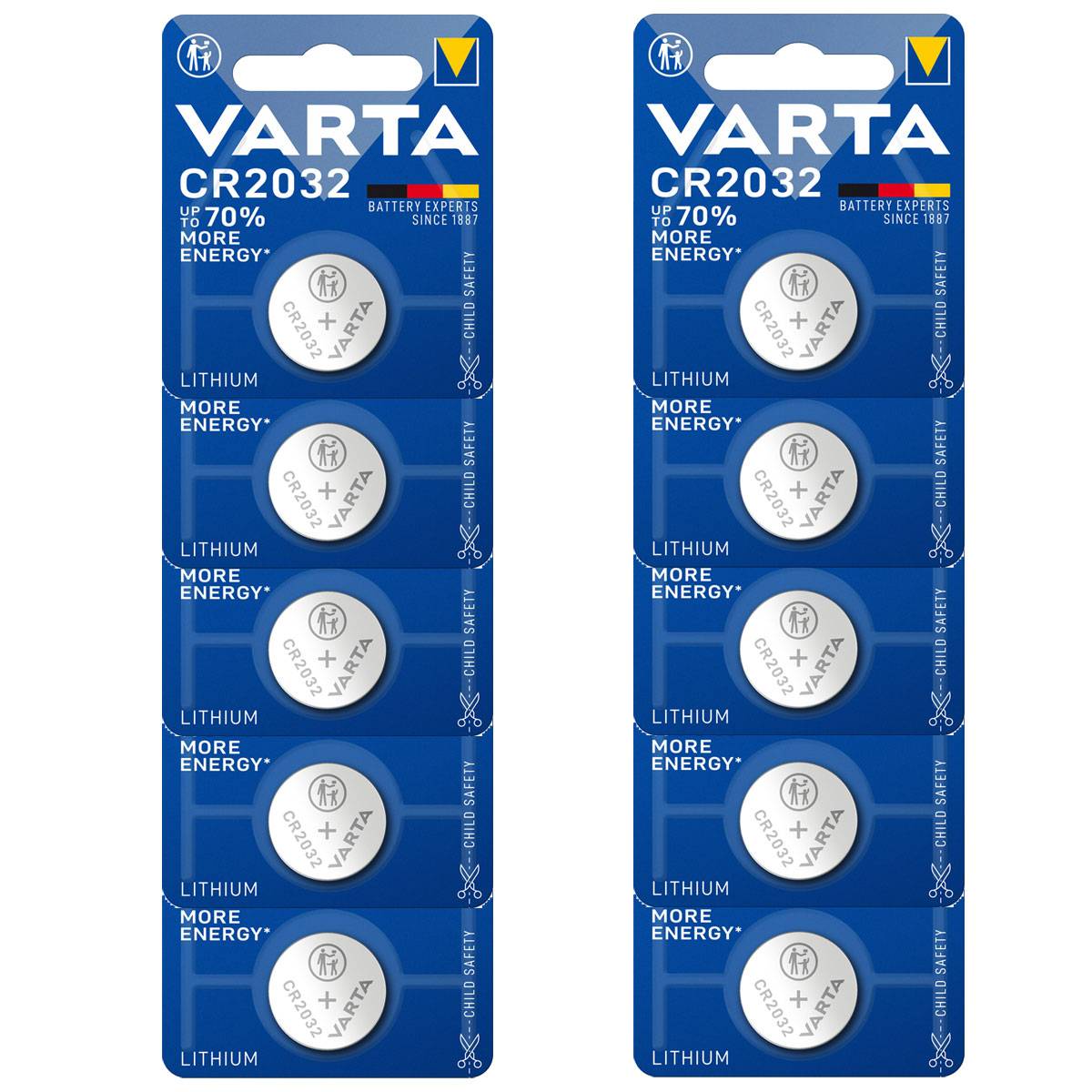 Varta Electronics CR2032 Lithium Knopfzelle 10er Pack-1