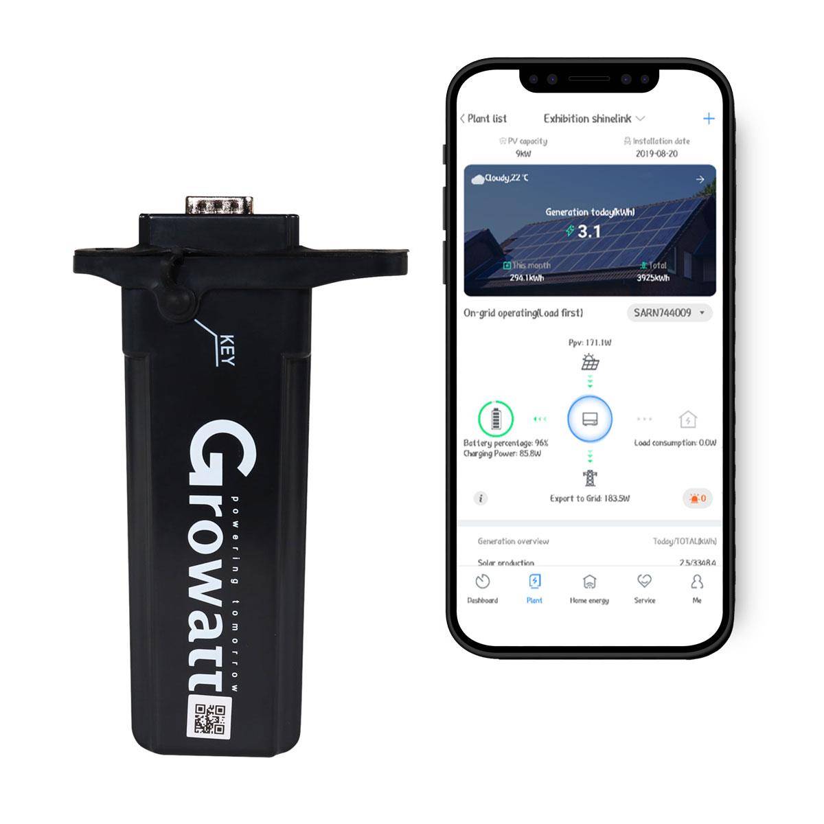 Growatt SPH3000TL BL-UP 3kWp PV Komplettanlage mit Glas Glas Modulen und 6,5 kWh Solarspeicher-3