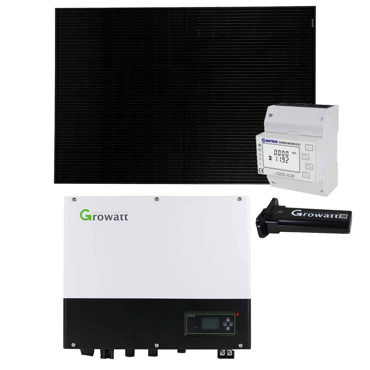 Growatt 3,22kWp Glas Glas PV-Anlage ohne Speicher mit SPH3000TL BL-UP-0
