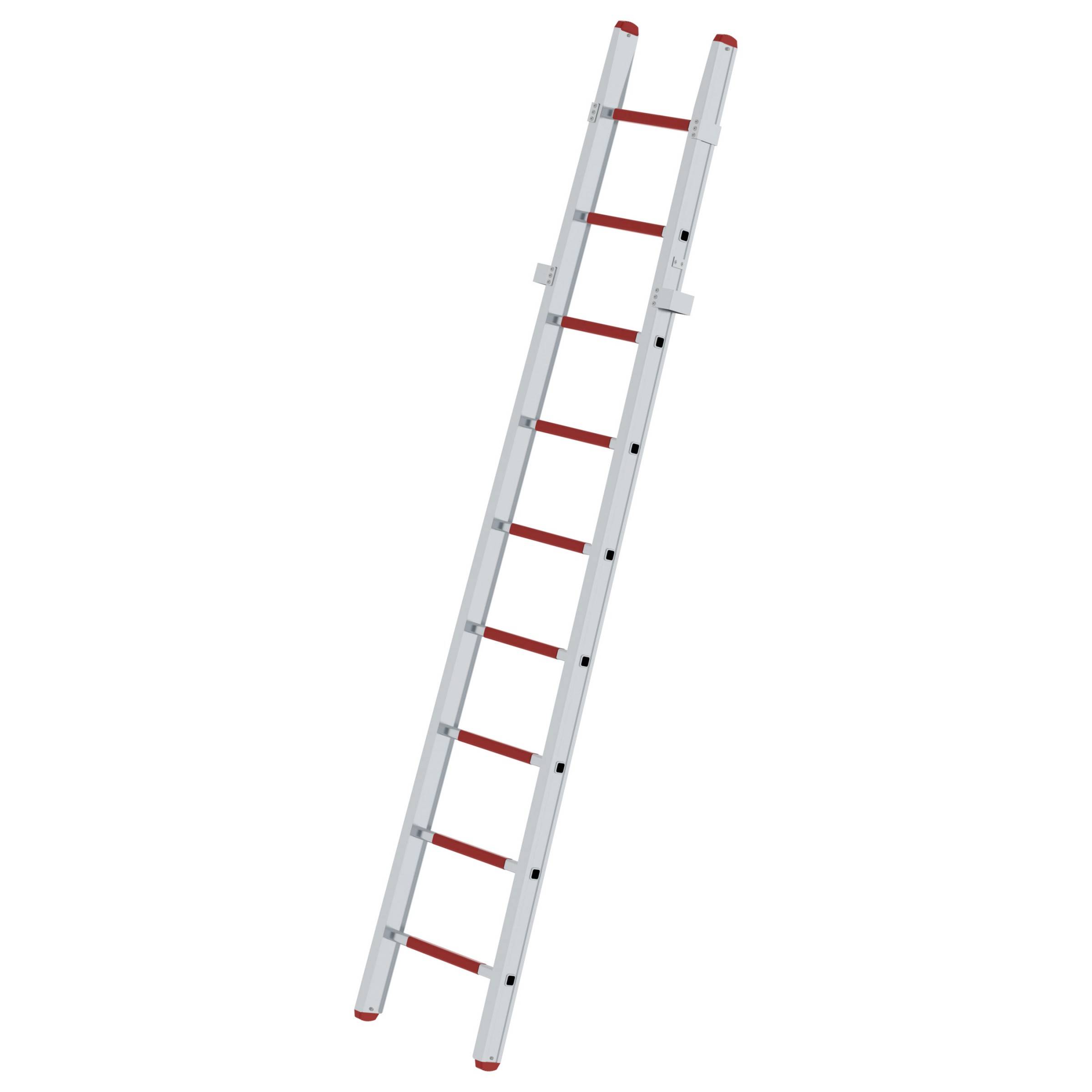 Steckleiter-Unterteil aus Aluminium, 9 Sprossen, Leiterteil A-0
