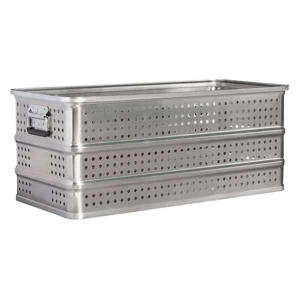 Transportkasten aus Aluminium, ohne Deckel, Größe 6-0