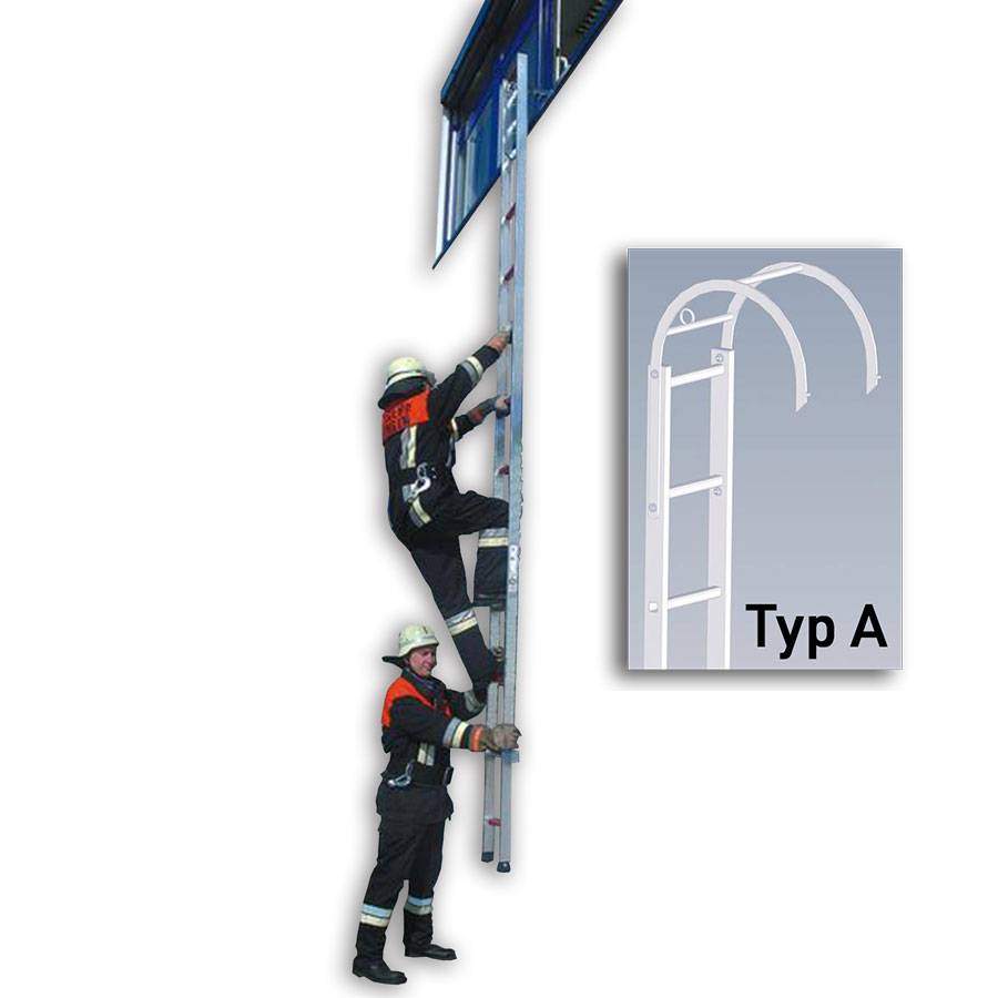 MUNK Rettungstechnik Hakenleiter Typ A aus Aluminium nach ÖNorm F 4047-0