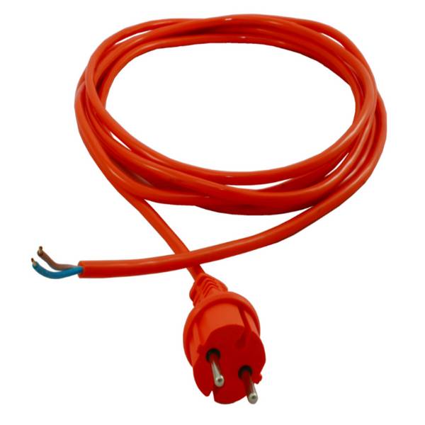 PUR 1001 konfektionierte PUR-Anschlussleitung H05BQ-F 2x1mm&sup2; 3m