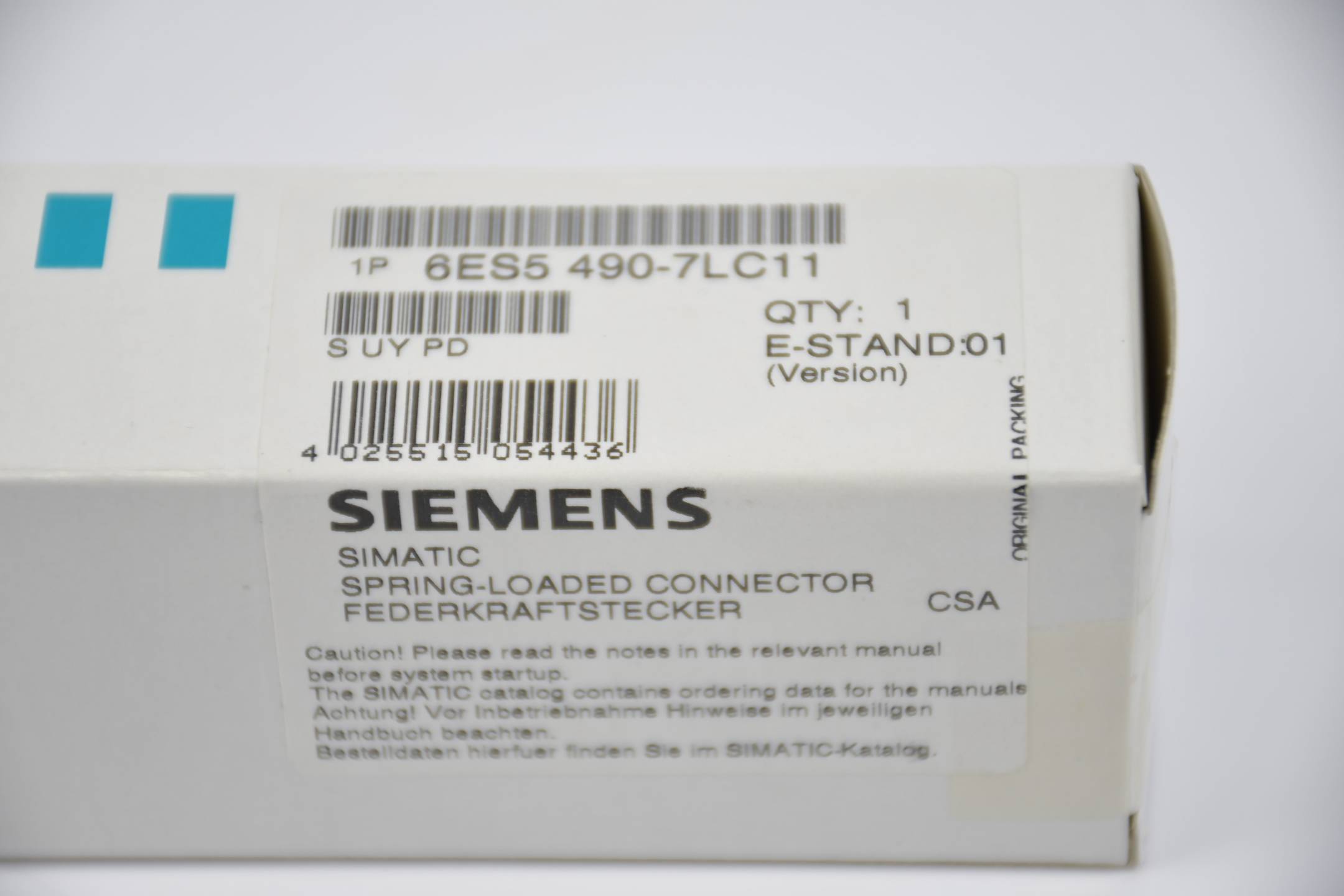 Siemens simatic S5 Frontstecker S5-115 490 6ES5 490-7LC11 ( 6ES5490-7LC11 ) E1-1