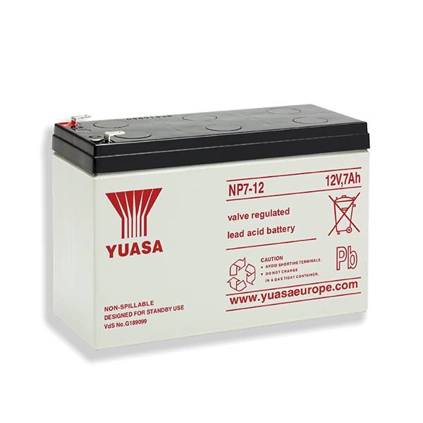 Yuasa (NP7-12) 12V 7.0Ah Bleiakku – Langlebige wiederaufladbare Energiequelle für Sicherheit und USV-0