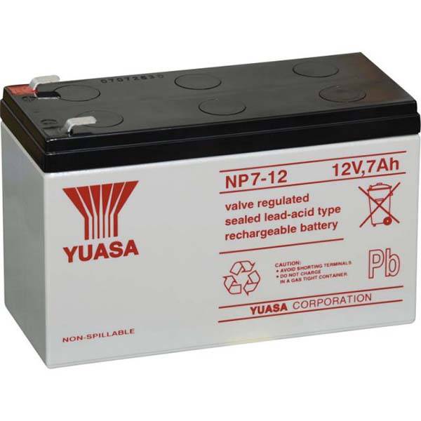 Yuasa (NP7-12) 12V 7.0Ah Bleiakku – Langlebige wiederaufladbare Energiequelle für Sicherheit und USV-2