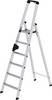 Stufenstehleiter 6 Stufen Alu.Gesamt-H.2050mm m.ergo-pad-Griffzone MUNK