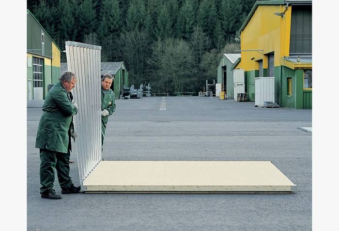 Mat.-Cont.B2100xT2175xH2165mm verzinkt,zerlegt,m.Holzboden SÄBU-1