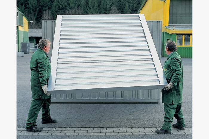 Mat.-Cont.B2100xT2175xH2165mm verzinkt,zerlegt,m.Holzboden SÄBU-3
