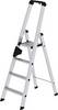 Stufenstehleiter 4 Stufen Alu.Gesamt-H.1580mm m.ergo-pad-Griffzone MUNK