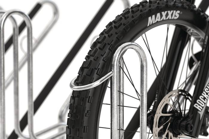 Fahrrad-Ständer-Reihenanlage 4700 XBF 1-s.90Grad verz.Anz.Radstände 2 z.Schr.WSM-2