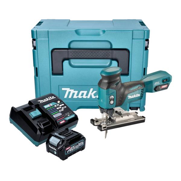 Makita JV 001 GD101 Akku Stichsäge 40 V max. 135 mm Brushless + 1x Akku 2,5 Ah + Ladegerät + Makpac