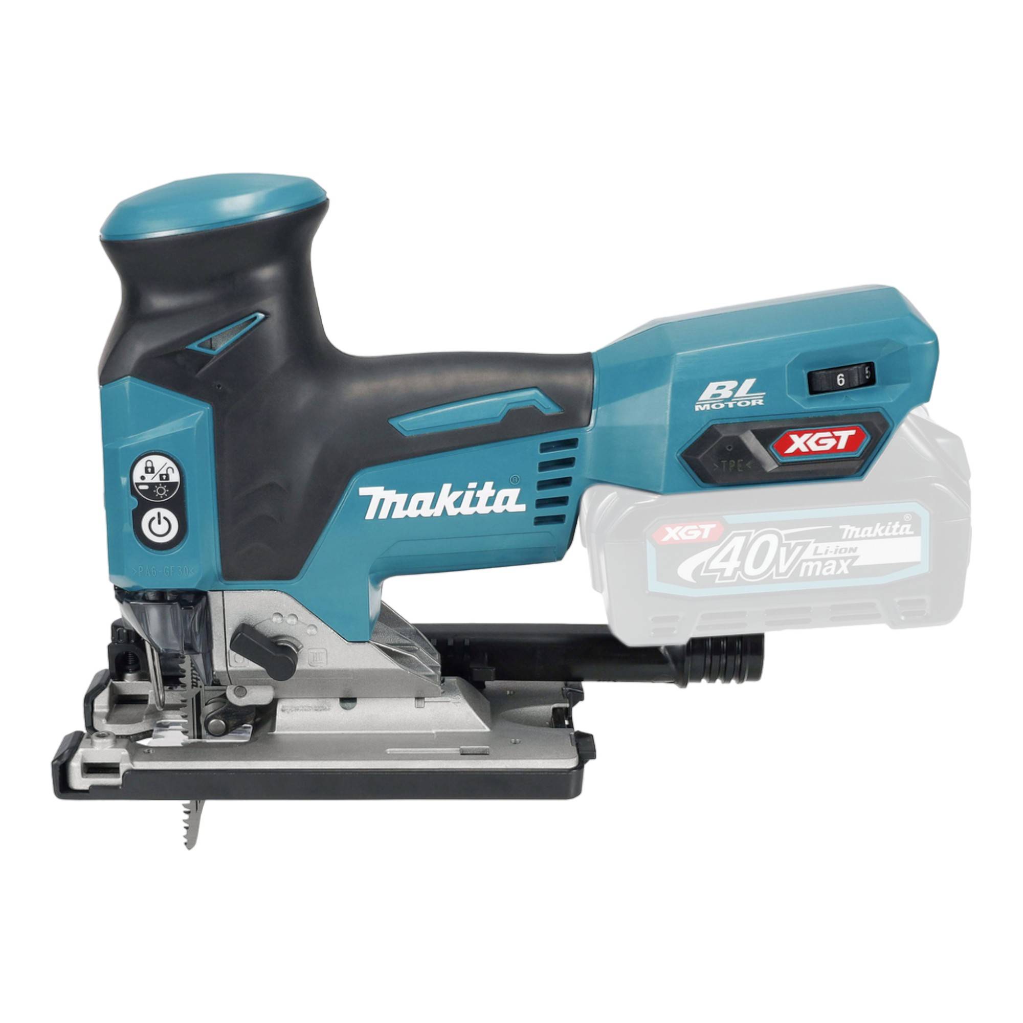Makita JV 001 GD101 Akku Stichsäge 40 V max. 135 mm Brushless + 1x Akku 2,5 Ah + Ladegerät + Makpac-1