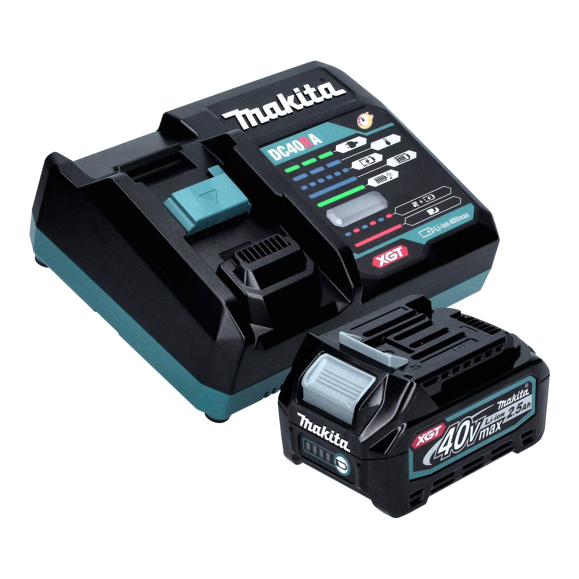 Makita JV 001 GD101 Akku Stichsäge 40 V max. 135 mm Brushless + 1x Akku 2,5 Ah + Ladegerät + Makpac-3