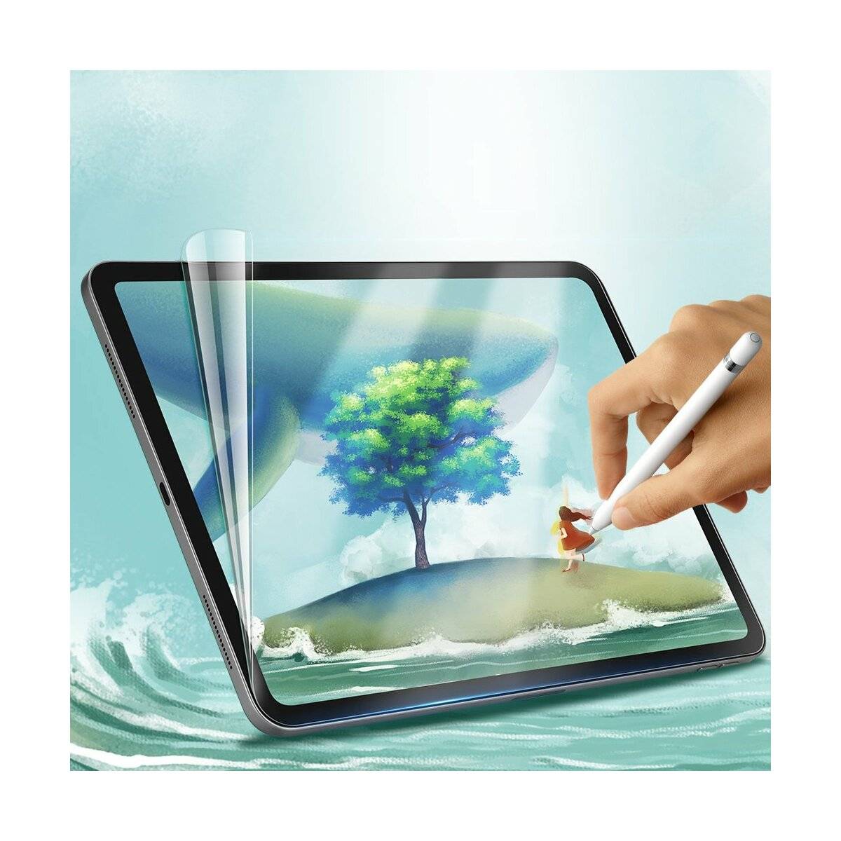 Matte Papier Schutzfolie Displayschutz zum Zeichnen Schreiben PET Folie kompatibel mit Lenovo Tab Plus 11.5"-1