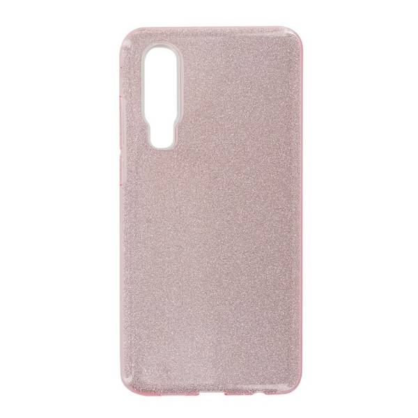 Glitzernde Silikon Handyhülle für Huawei P30 Pink cnt1293