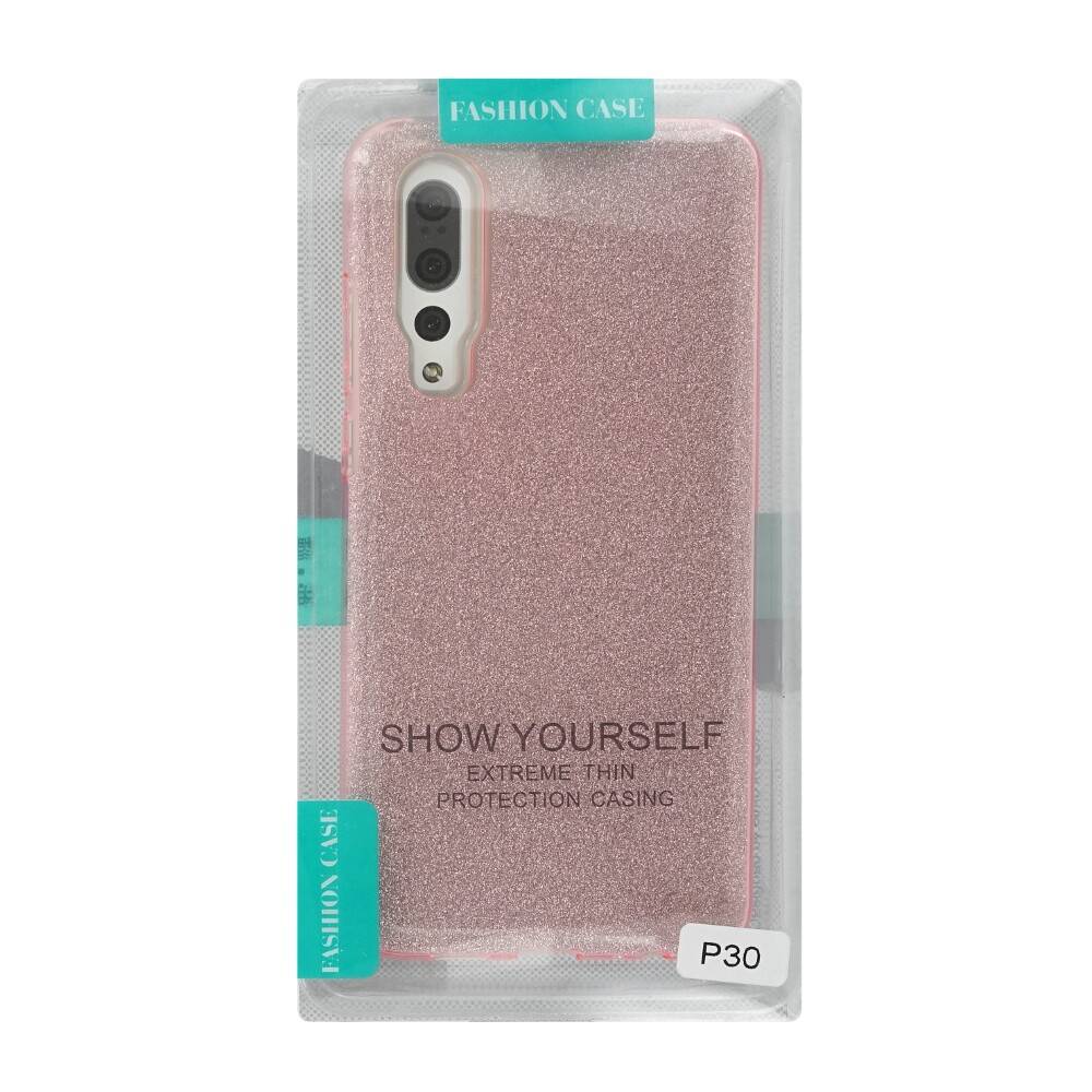 Glitzernde Silikon Handyhülle für Huawei P30 Pink cnt1293-1