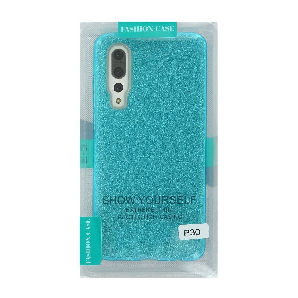 Glitzernde Silikon Handyhülle für Huawei P30 türkis cnt1291-1