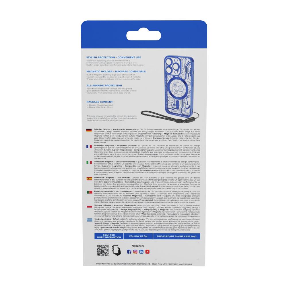 prio elegante Handyhülle MAG für iPhone 16 Pro Max (6, Zoll) blau-1