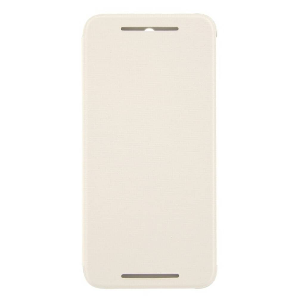 Original Flip Cover Handyhülle für HTC One E8 Weiß Schutz HCV980-0