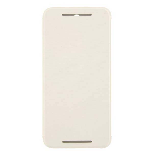 Original Flip Cover Handyhülle für HTC One E8 Weiß Schutz HCV980