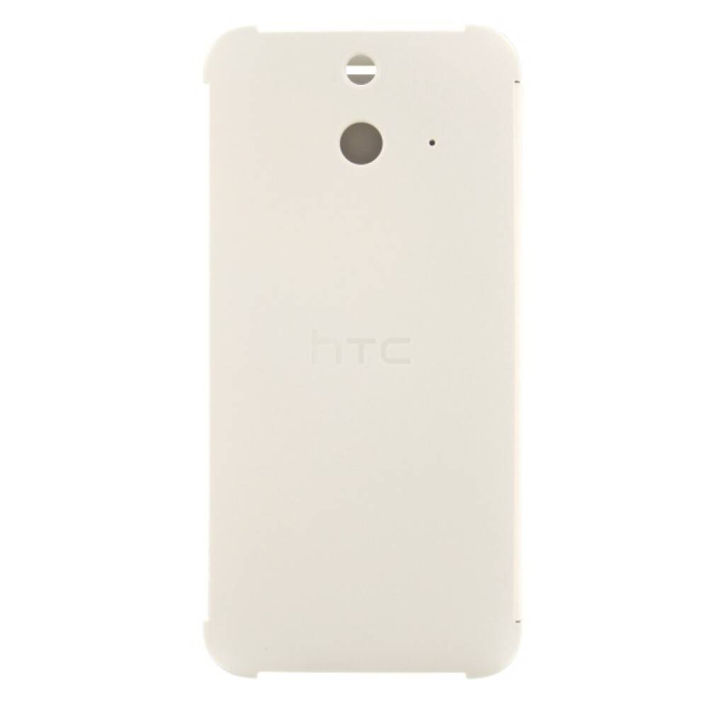 Original Flip Cover Handyhülle für HTC One E8 Weiß Schutz HCV980-1