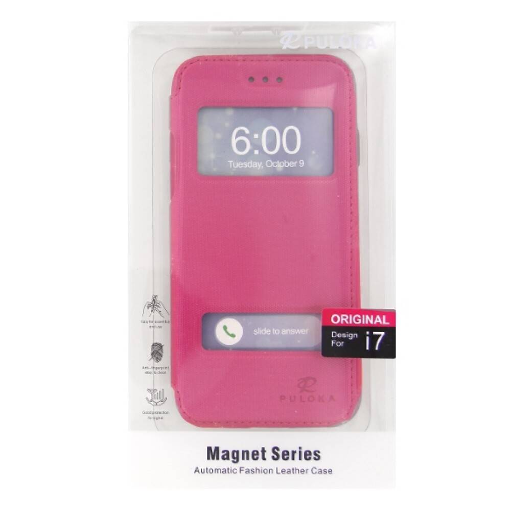 Flip Hülle Handyhülle für iPhone 7 Pink Schutz Case-3