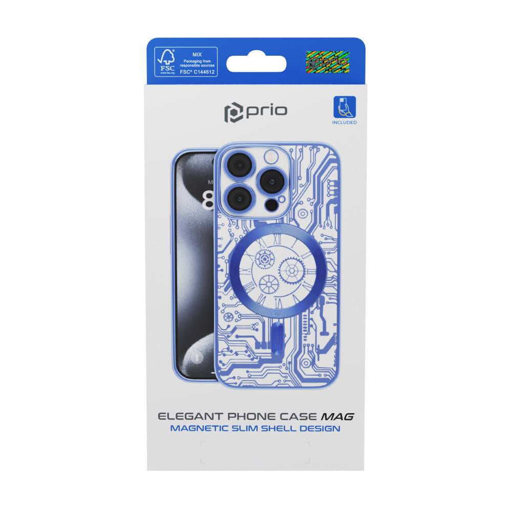 prio elegante Handyhülle MAG für iPhone 16 Pro Max (6, Zoll) blau-4
