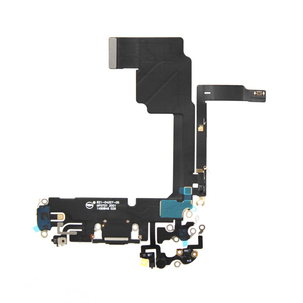 Ladebuchse für iPhone 15 Pro Schwarz Titan Dock Connector Flex Ersatz-1